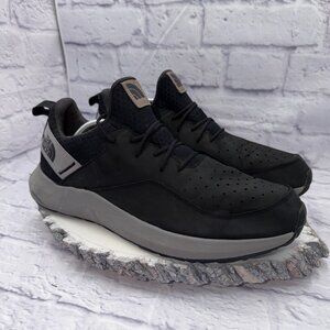 North Face Mens EXTS Surge Highgate Sz 11.5 Black Leather Athletic Shoes Sneaker